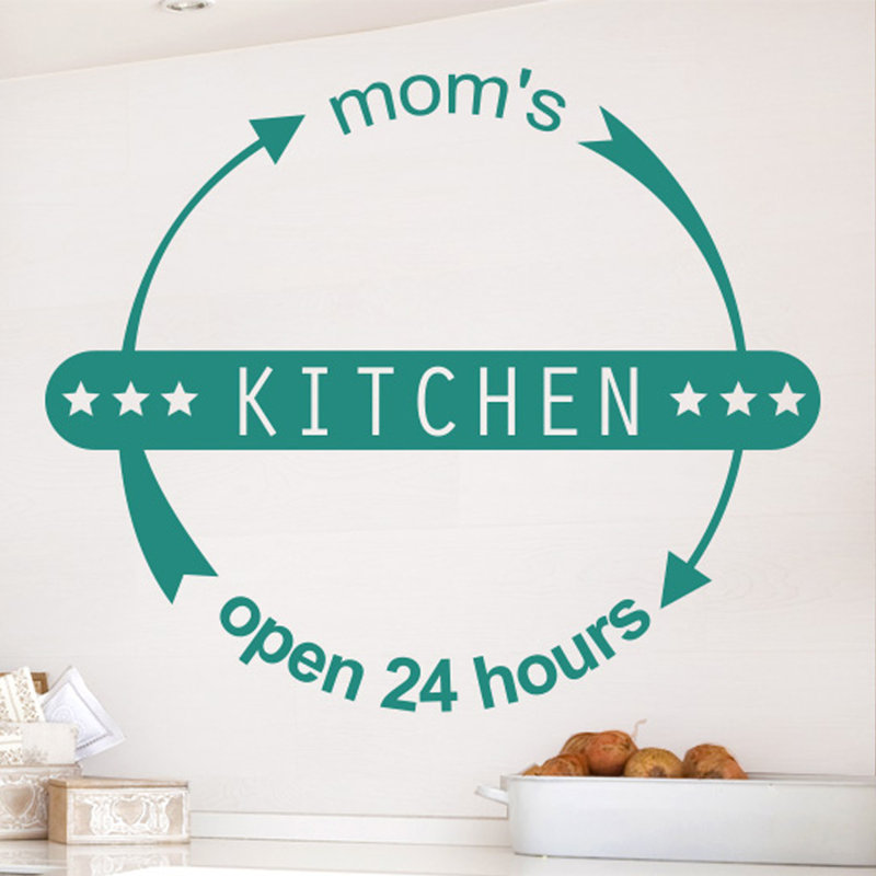 Wall Decal, Aqua Green, Large