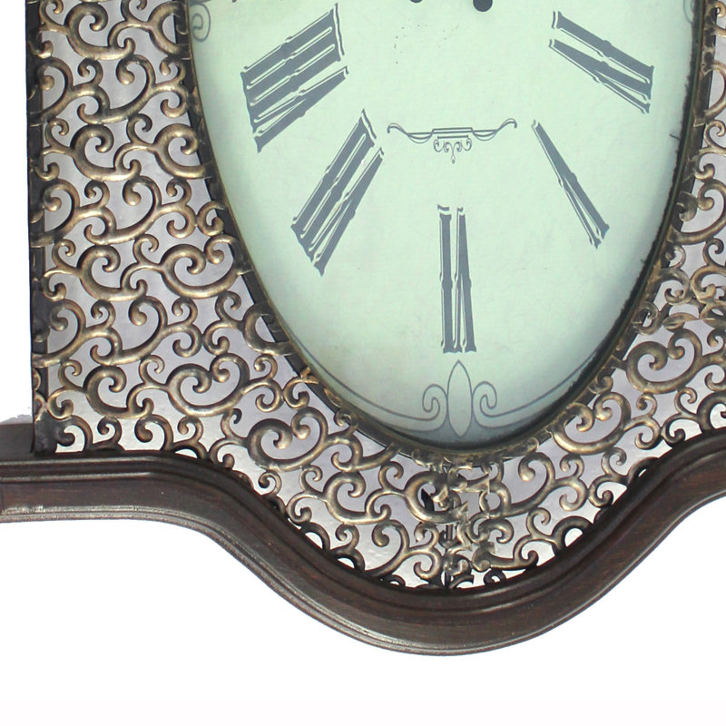 Horloge murale analogique 20 po Attwood, Brun