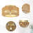 Aleiah Rattan Flush Mount