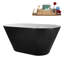 Baignoire autoportante 54 po avec drain interne Streamline-112235294