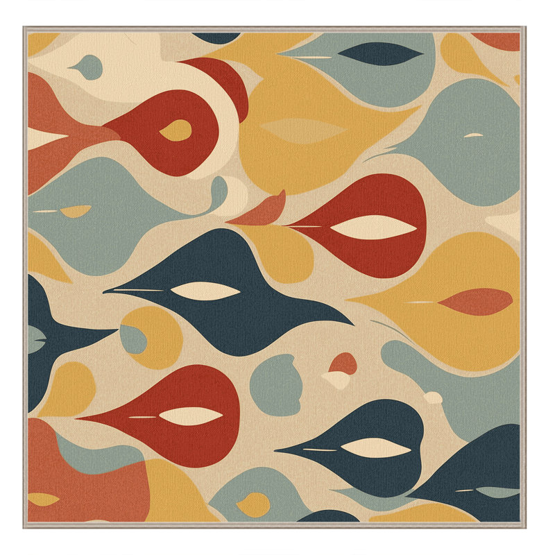 Lively Pop Rug, Square 7'
