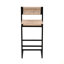 Ensemble de 2 tabourets de bar avec tabourets tissés à la main en corde de papier pour Kichen Island, bar et comptoir-188463465