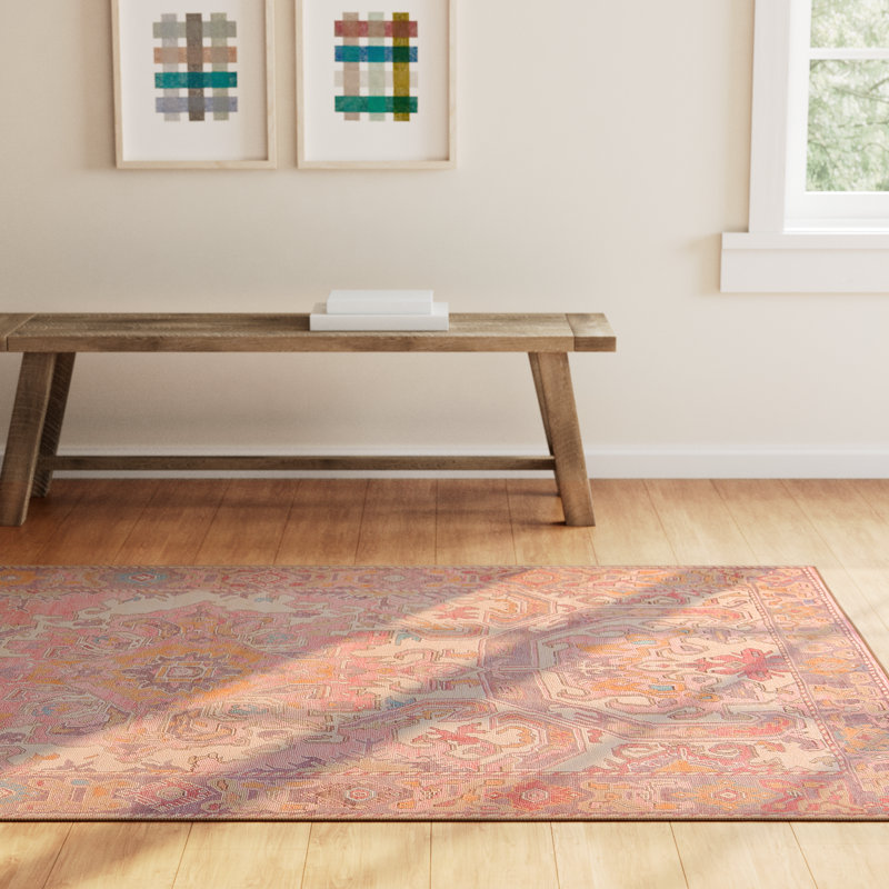 Framboise Washable Oriental Indoor Rug, Rectangle 5' x 8'