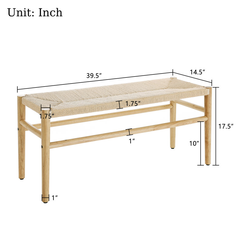 Keliann Solid Wood Bench