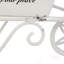 Pot à fleurs décoratif brouette - 11,5 po x 4 po x 7 po - blanc