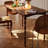 Brown Rectangular Solid Wood Turned Leg Dining Table-182619176