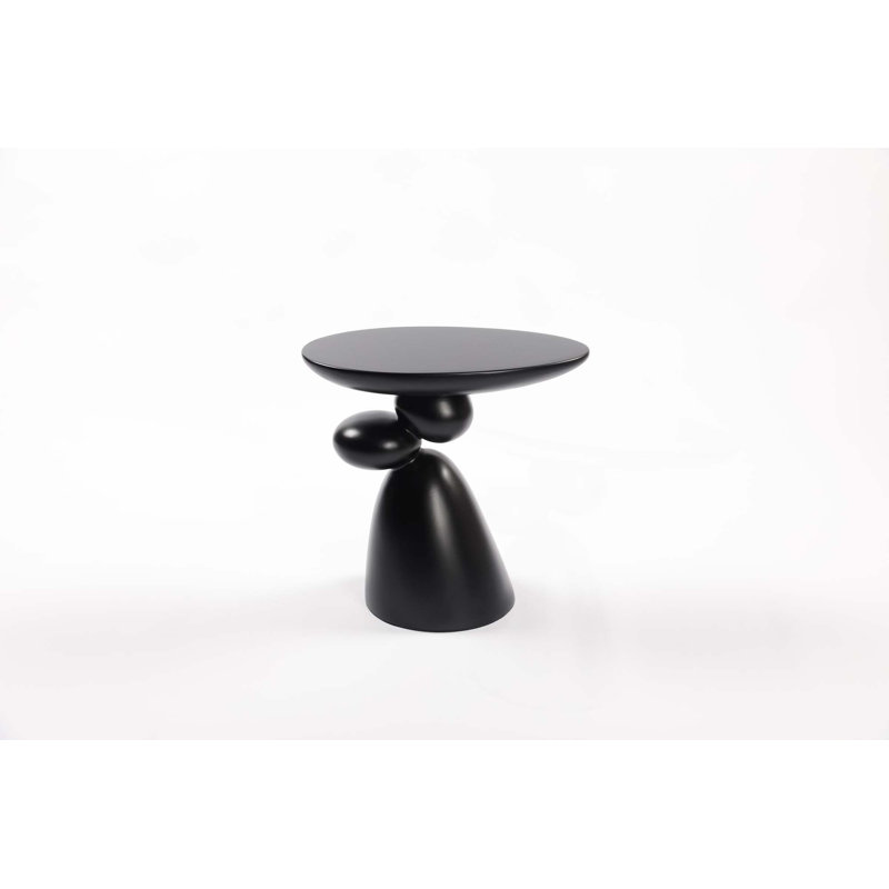 Table de bout Lucky, table d'appoint en fibre de verre, table de coin minimaliste moderne, table basse avec décoration, décoration intérieure pour le salon, la chambre à coucher, la chambre d'amis