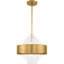 Lustre cylindrique unique et remarquable à 8 lumières avec accents de cristal Annelore-670434216