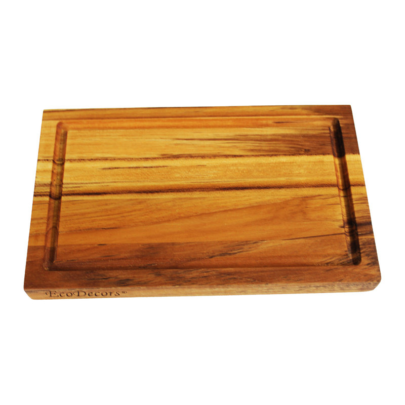 Planche à découper réversible EcoDecors certifiée FSC, 10 po x 6 po