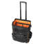 Sac à outils à roulettes, capacité de charge de 50 kg, 25 poches, sac à outils robuste à roulettes, poignée télescopique réglable et base stable, organisateur de sac à outils à roulettes pour la construction et la mécanique.