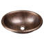 Lavabo de salle de bain Wallace de 17 po, lavabo rustique en cuivre pur martelé à la main, à encastrer ou à poser sur un comptoir-134955613