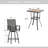 2 - Person Stainless Steel Patio Dining Set Square Table