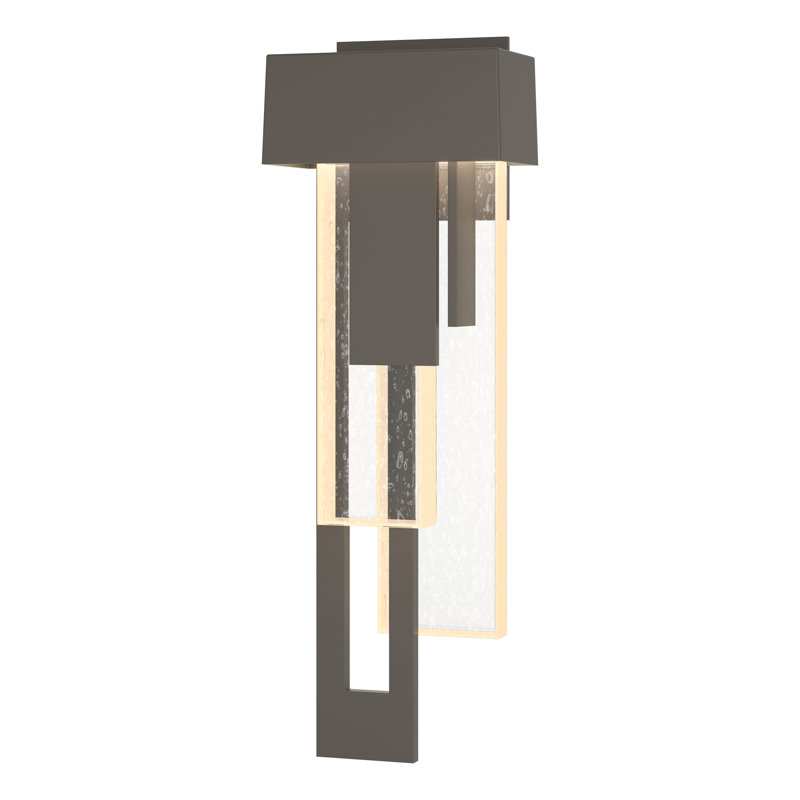 Plafonnier encastré d'extérieur Rainfall, Gauche, Fumée noire côtière, H 30,2 po x l 6,6 po x P 4 po