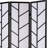 3-Panel Climbing Screen Room Divider, Black