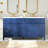60'' Solid Wood Double Bathroom Vanity With Acrylic Top, Navy-1430048977