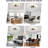 Christain 4-Light Black Modern Integrated LED Flush Mount Ceiling Light