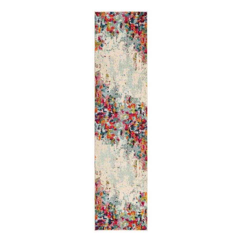 Cariel Washable Abstract Indoor Rug, Runner 2' x 8'
