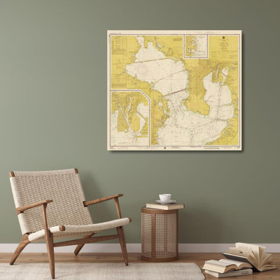 NOAA Historical Map and Chart Collection Nautical Chart, Tampa Bay, Northern Part
