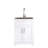24In White Laundry Cabinet With Tub - Stainless Steel Sink Noise Mitigation Wash Construction Effortless Clean