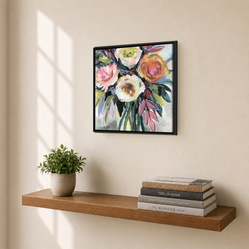 «First Kiss Light» par Jeanette Vertentes - Impression sur toile, Black