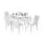 Asmar 6 - Person Patio Dining Set with Rectangular Table-1376073128