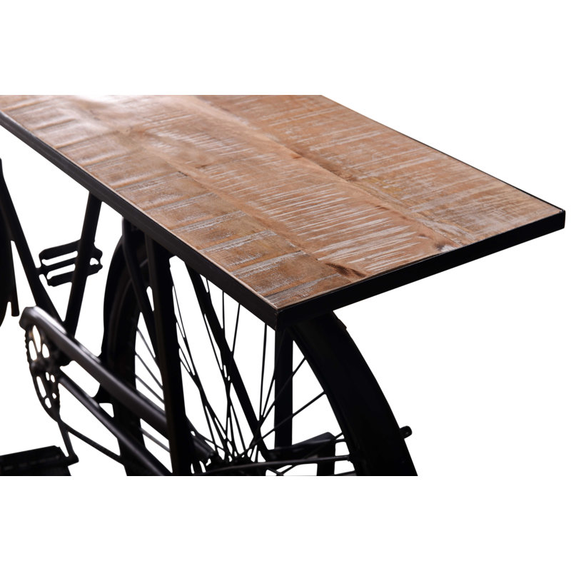 Console en bois massif de 73 po