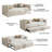 Formora Modern Chenille Extendable Daybed with Trundle-117492879