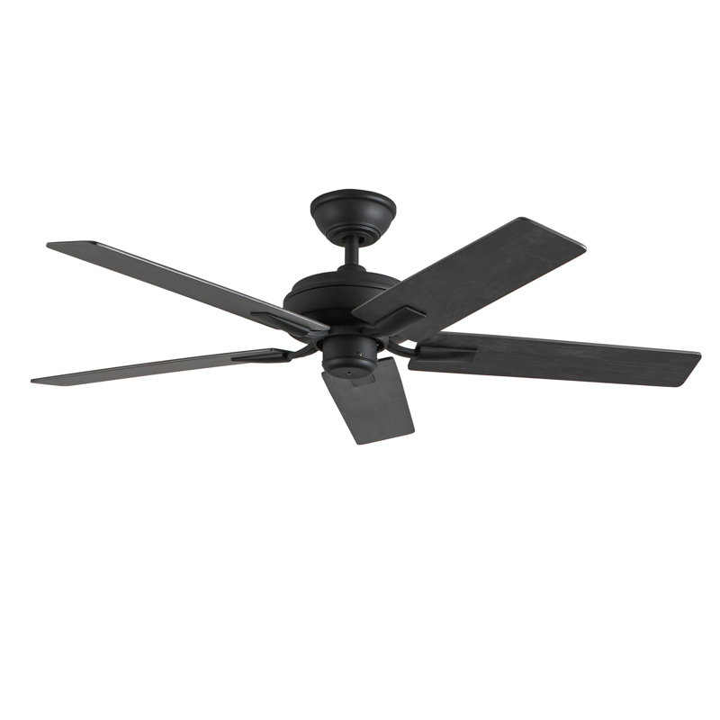 Ventilateur de plafond 52 po Erikson, Noir mat, Noir