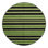 Machine Washable Horizontal Stripes Green Area Rug