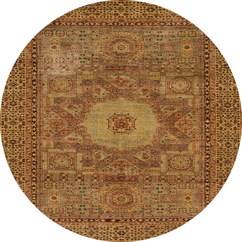 Abstract Indoor Rug, Round 3'