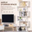 Bibliothèque géométrique en bois 6 pneus Mosqueda