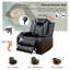 Fauteuil inclinable en cuir noir