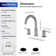 Widespread 2-handle Bathroom Faucet with Drain Assembly