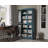 Veera Palace Imports 100% Solid Wood 6-Shelf Bookcase, Clear Glass Doors, Adjustable Shelves, 32" Wide, 71.5" Tall-941470919