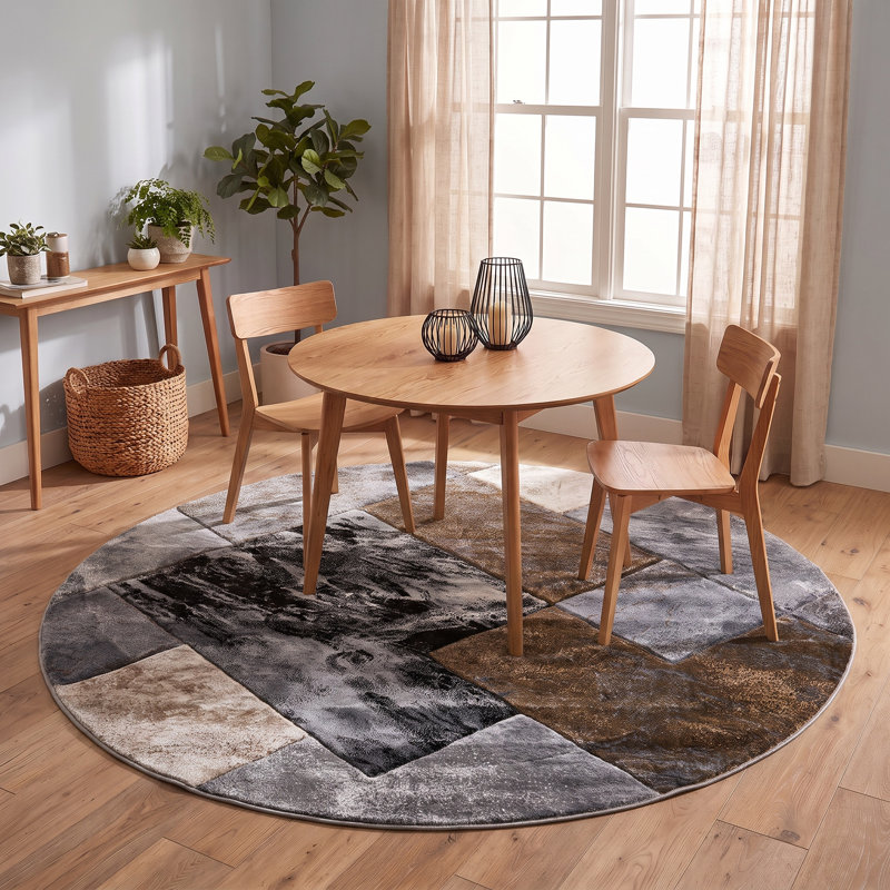 Caratunk Area Rug, Round 7'10"