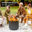 Round Metal Wood Burning Smokeless Fire Pit