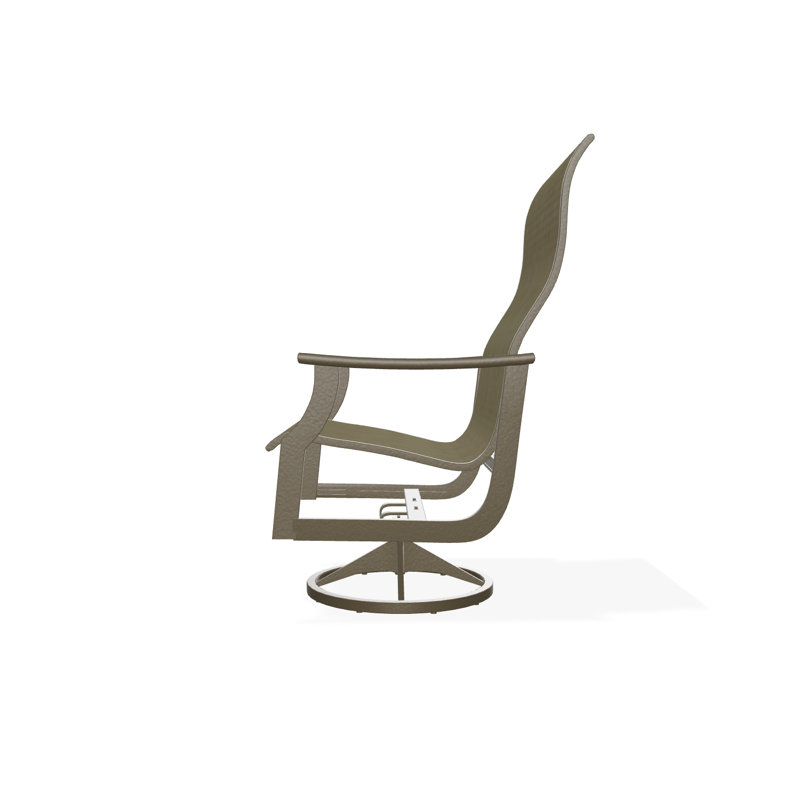 St. Catherine Polymer Outdoor Lounge Chair, Beachwood, Augustine Fennel Sunbrella®