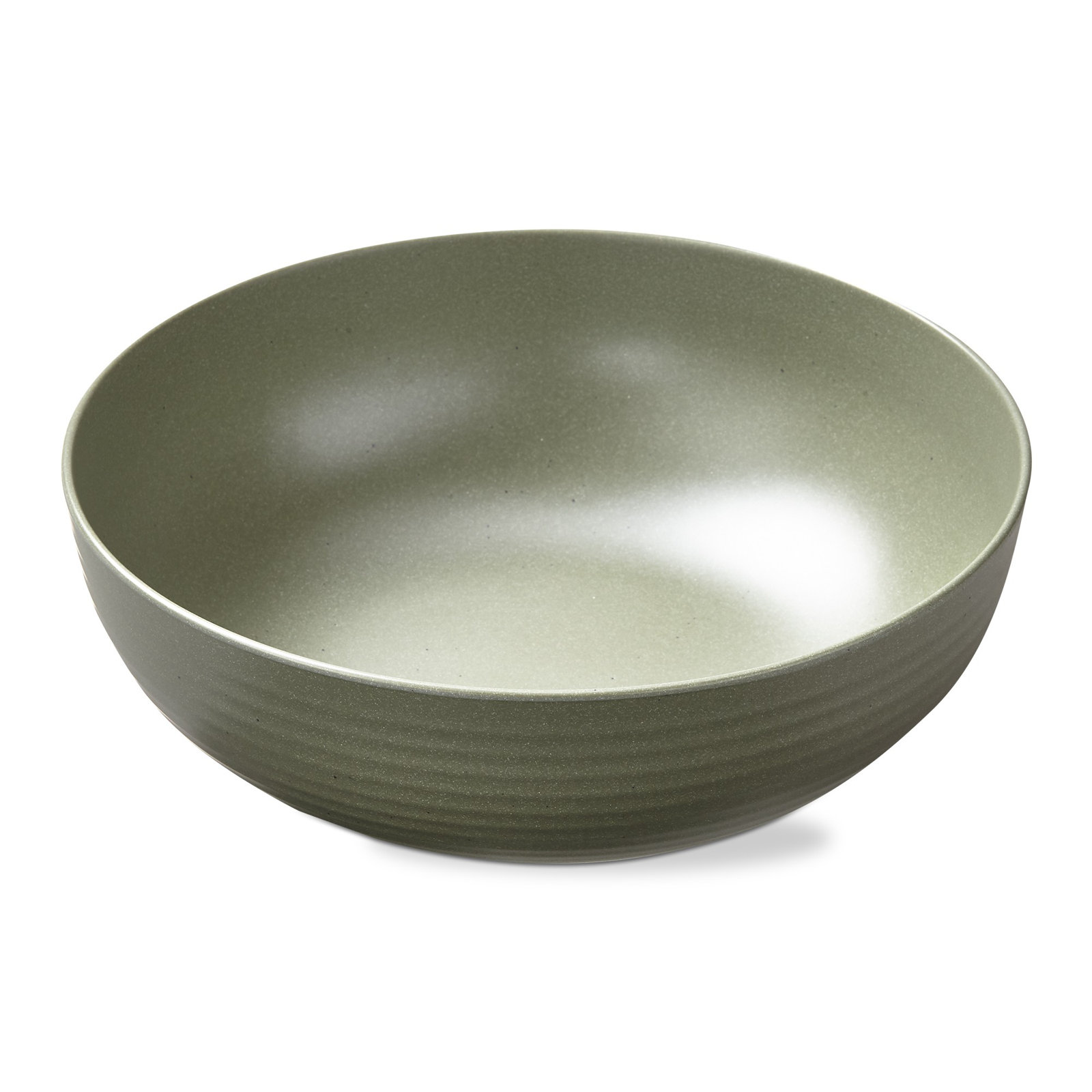Brooklyn Melamine Serving Bowl Charcoal, Sage