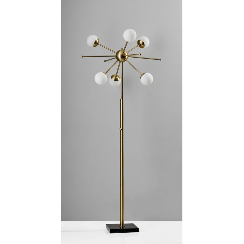 Lampe sur pied en laiton Orbital Sphere