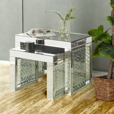 Table d'appoint en miroir Elegant Iridescence