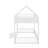 Metal Twin Over Twin House Bunk Bed With Door And Fence-1221232738