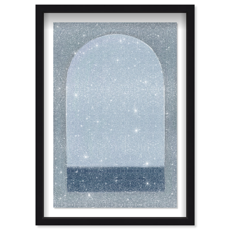 Minimal Ocean Window Print by Oliver Gal, 21.5"H x 31.5"W, Black Shadowbox