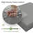 8-Piece Outdoor 4" Replacement Cushion Set Seat/Back Cushion(Set Of 3 Seats, 3 Backs, 2 Short Backs)-263363144