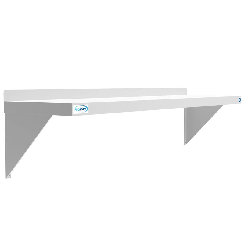 Étagère murale commerciale, H 10 po x l 48 po x P 12 po