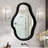 Wood Frame Asymmetrical Accent Mirror-1988437581
