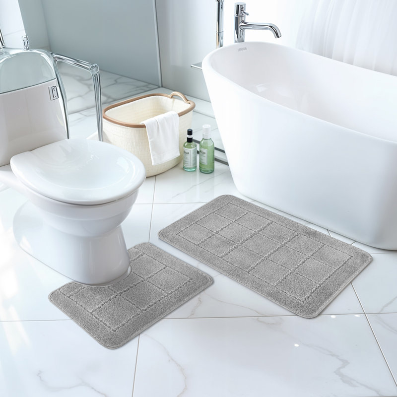 Machine Woven Light Grey Rug