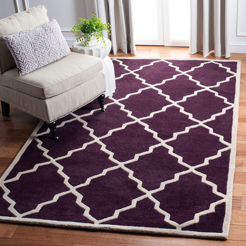 Carolene Hand Tufted Wool Geometric Rug, Rectangle 8' x 10'
