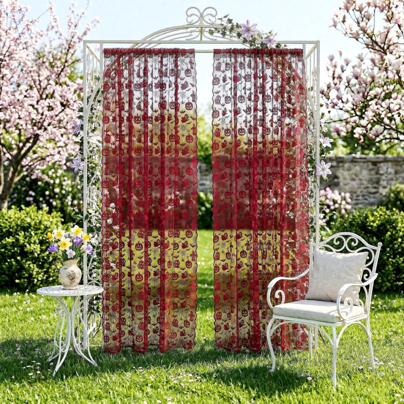 Sheer Curtain Pair, 137 cm Width x 244 cm Drop