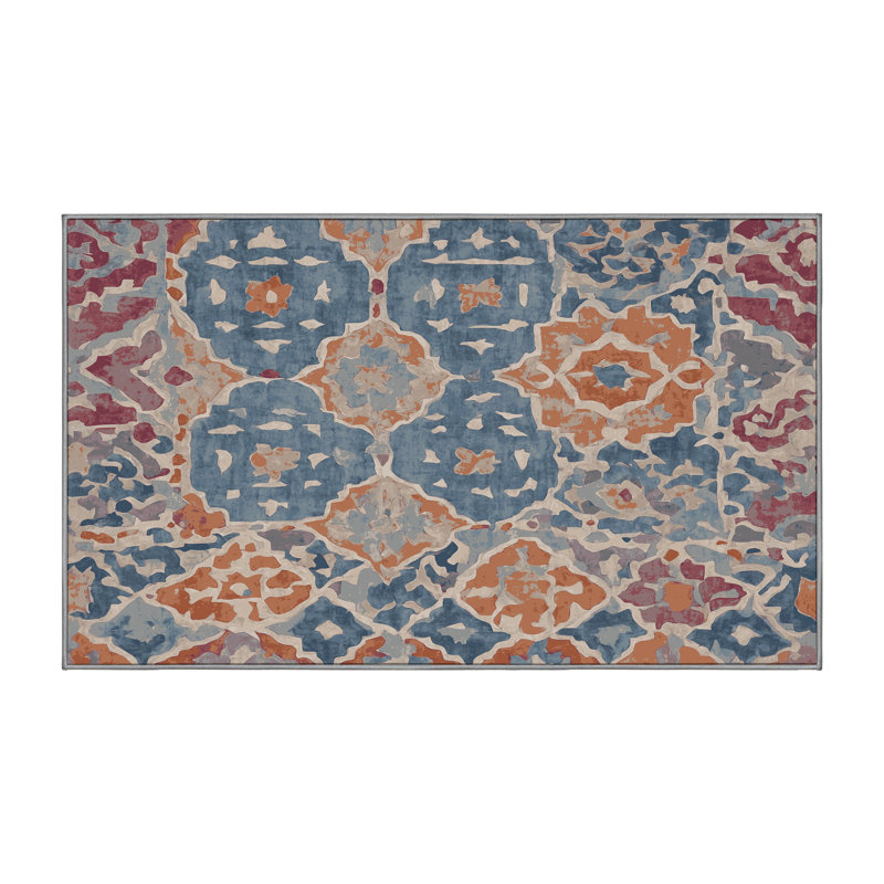 Tapis gris soyeux et moelleux, Rectangle 2 pi x 3 pi