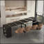 Table de salle à manger extensible pliable pour 1 à 10 personnes-1741807758